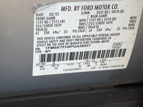 Used 2023 Ford Explorer Limited w/ Equipment Group 301A image 32