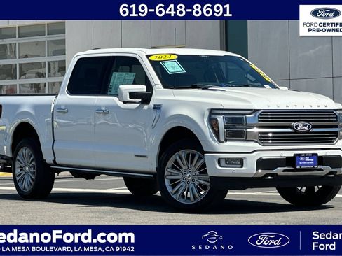 Certified 2024 Ford F150 Platinum w/ Equipment Group 703A Plus AWD/4WD image 1