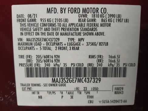 Used 2021 Ford EcoSport SE FWD image 33