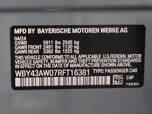 Used 2024 BMW i4 eDrive35 w/ M Sport Package RWD image 76