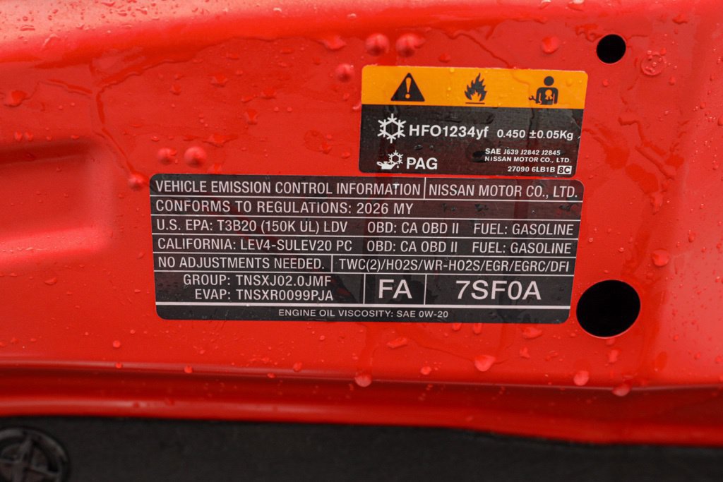 Used 2026 Nissan Sentra SR w/ Floor Mat Package FWD image 37