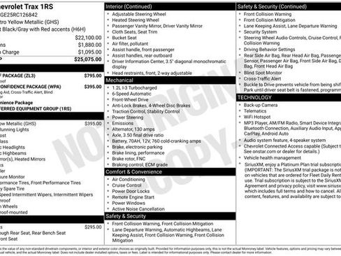 Certified 2024 Chevrolet Trax RS w/ Sunroof Package FWD image 4