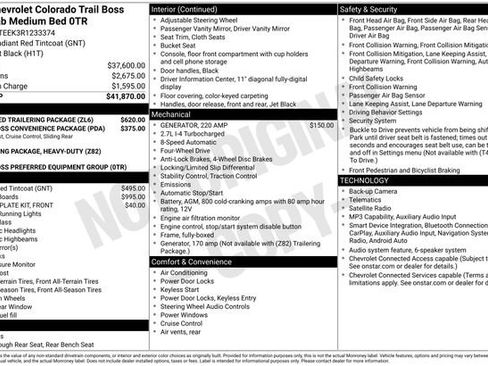 Certified 2024 Chevrolet Colorado Trail Boss w/ Advanced Trailering Package AWD/4WD image 33