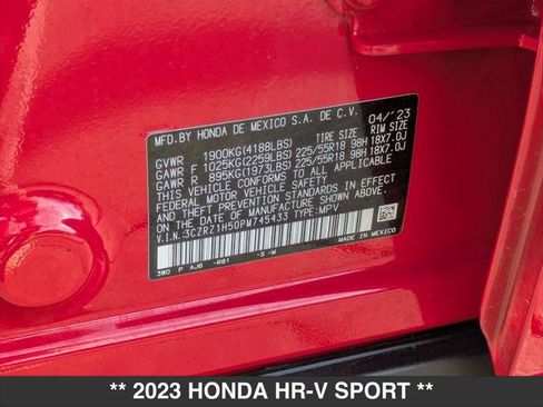 Used 2023 Honda HR-V Sport image 23