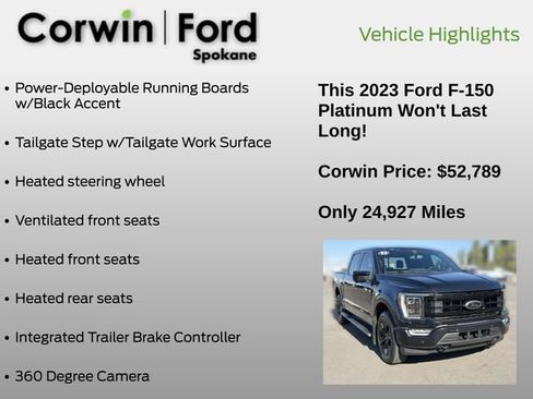 Used 2023 Ford F150 Platinum AWD/4WD image 31