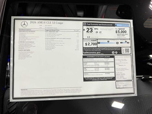 New 2026 Mercedes-Benz CLE 53 AMG 4MATIC Coupe image 39