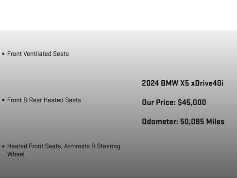 Used 2024 BMW X5 xDrive40i w/ Premium Package image 26