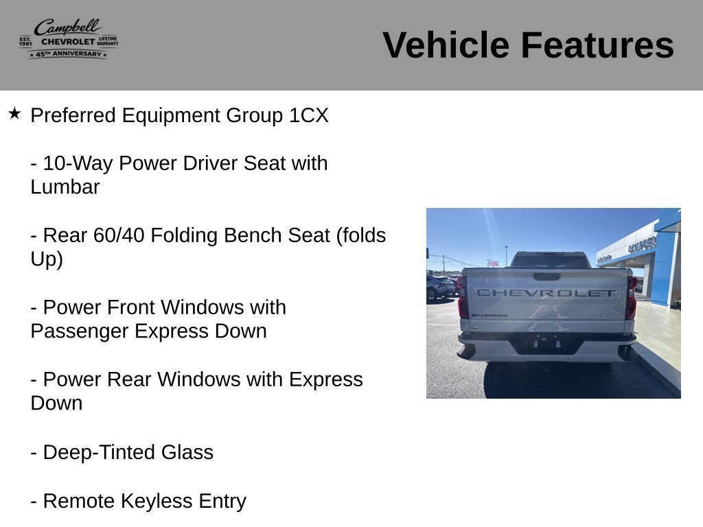 Used 2026 Chevrolet Silverado 1500 Custom w/ Turbomax Blackout Package AWD/4WD image 5