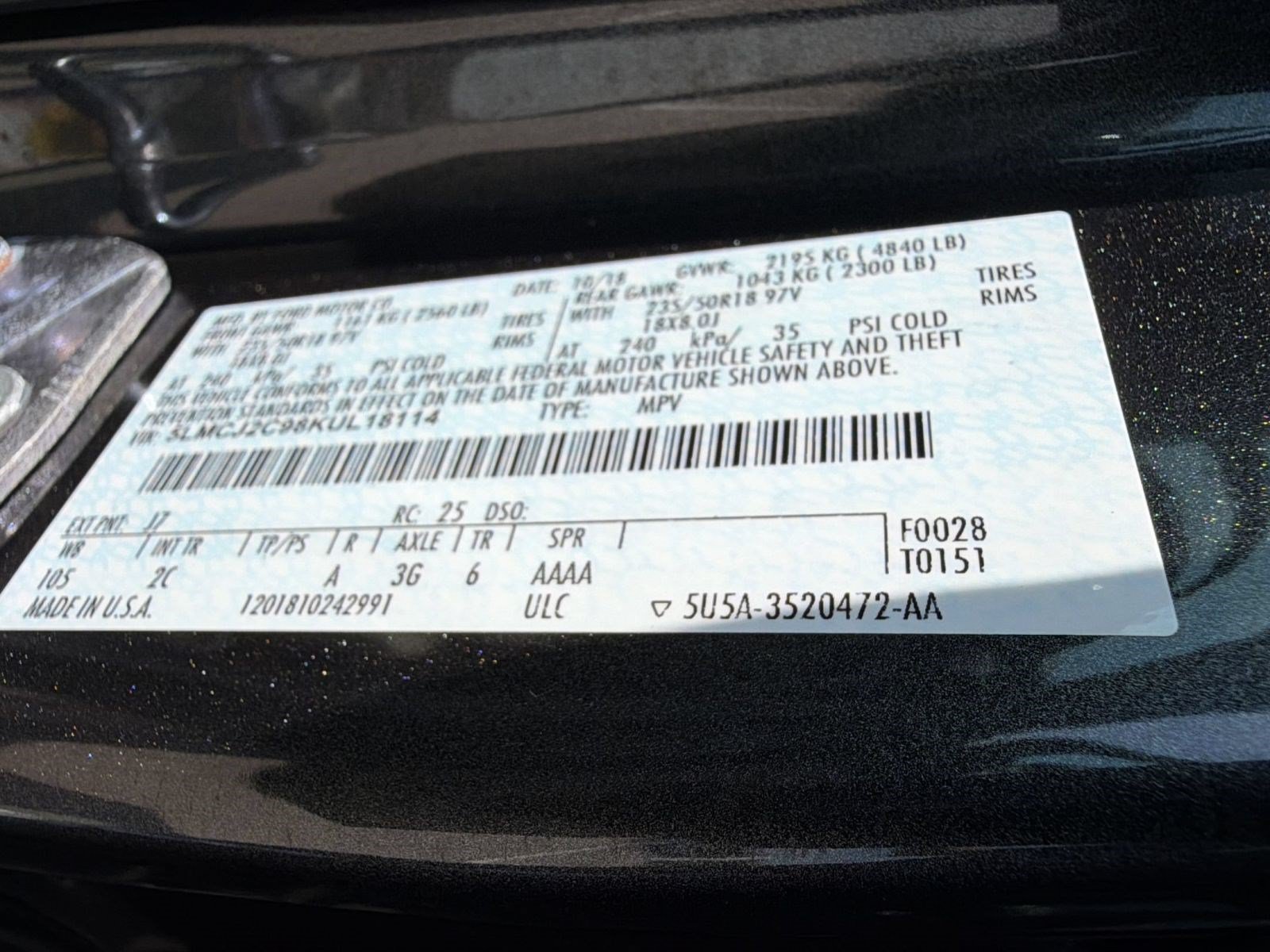 Used 2019 Lincoln MKC Select w/ Select Plus Package FWD image 25