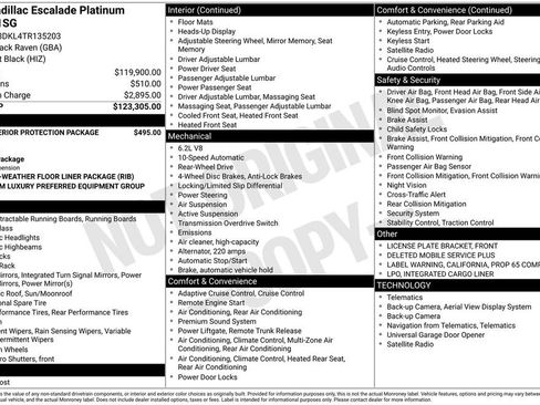 Used 2026 Cadillac Escalade Platinum Luxury image 3