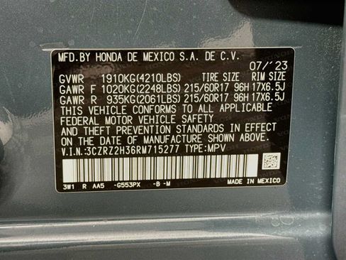 Used 2024 Honda HR-V LX image 35