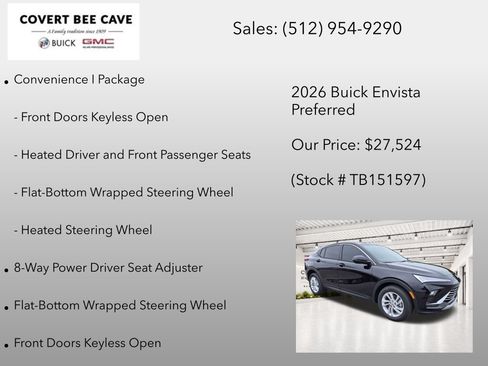 New 2026 Buick Envista Sport Touring w/ Convenience I Package FWD image 13