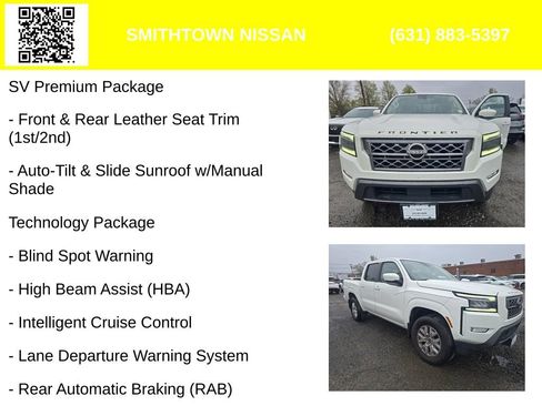 Used 2022 Nissan Frontier SV w/ SV Premium Package AWD/4WD image 10