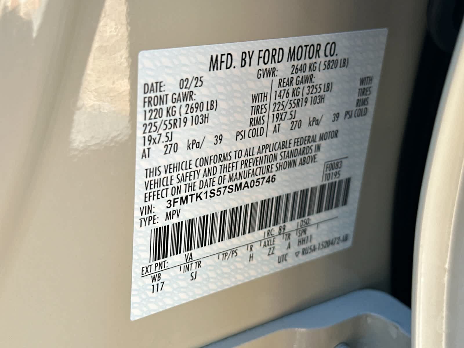 Certified 2025 Ford Mustang Mach-E Select AWD/4WD image 28