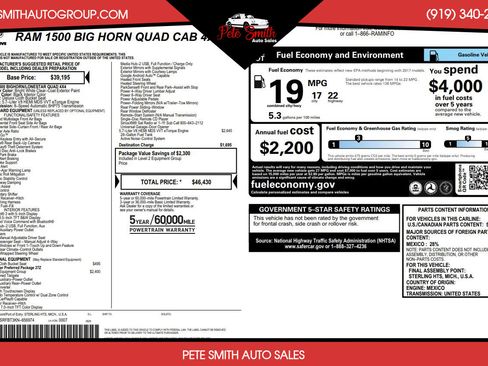 Used 2019 RAM 1500 Big Horn image 42