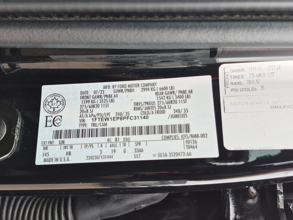 Used 2023 Ford F150 Lariat w/ Equipment Group 502A High AWD/4WD image 38