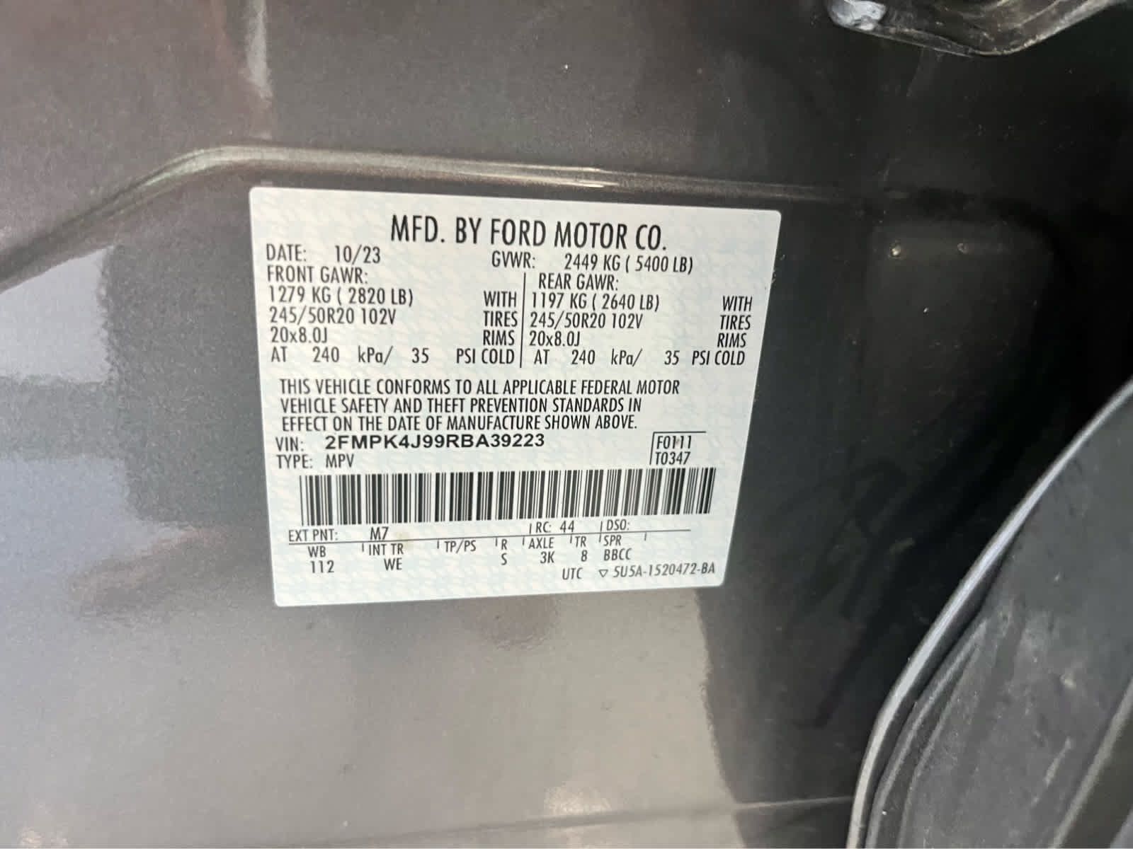 Certified 2024 Ford Edge ST-Line AWD/4WD image 14
