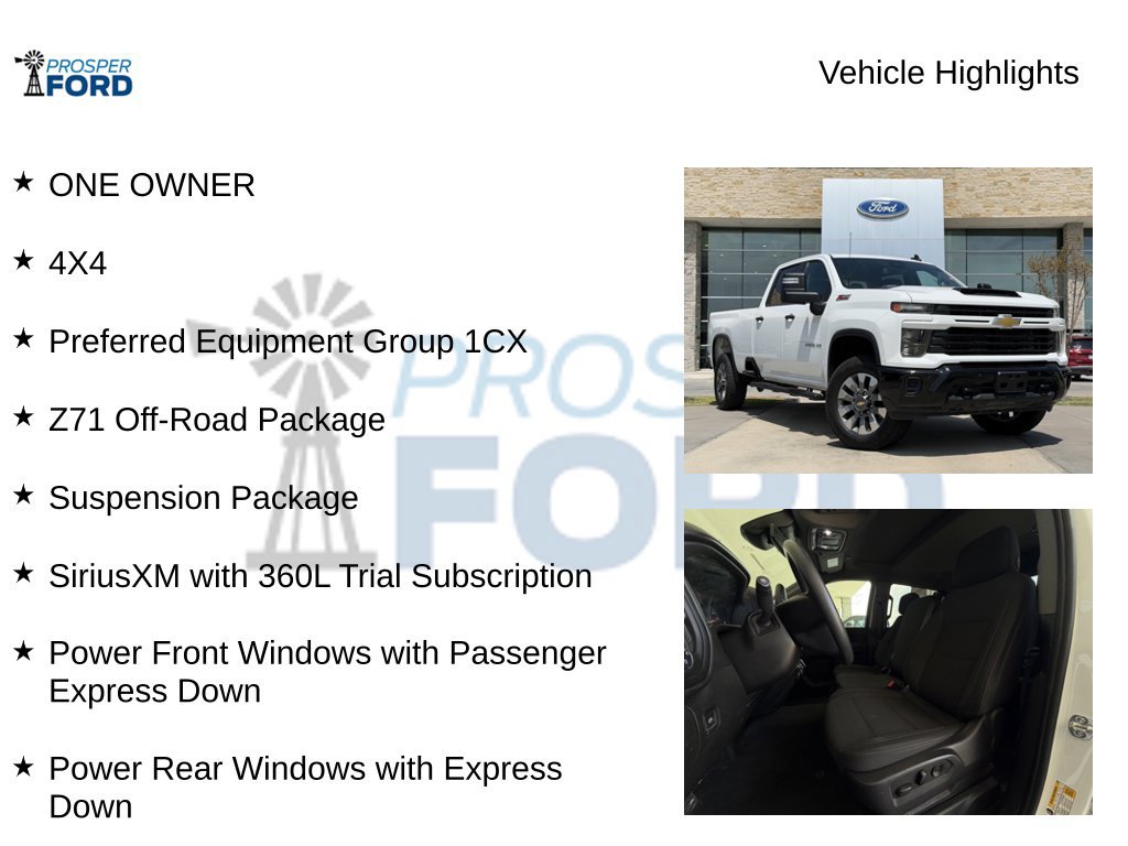 Used 2025 Chevrolet Silverado 2500 Custom w/ Custom Value Package AWD/4WD image 5