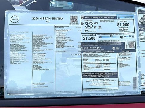 New 2026 Nissan Sentra SV image 12