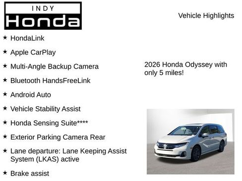 New 2026 Honda Odyssey Touring image 7
