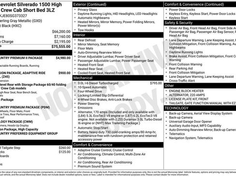 Used 2025 Chevrolet Silverado 1500 High Country AWD/4WD image 27