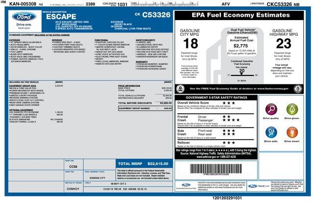 Used 2012 Ford Escape Limited AWD/4WD image 4