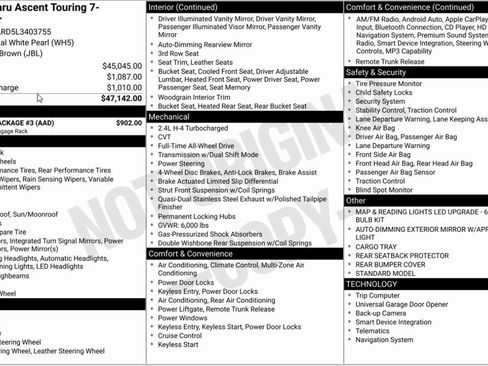 Used 2020 Subaru Ascent Touring w/ Popular Package #3 image 6