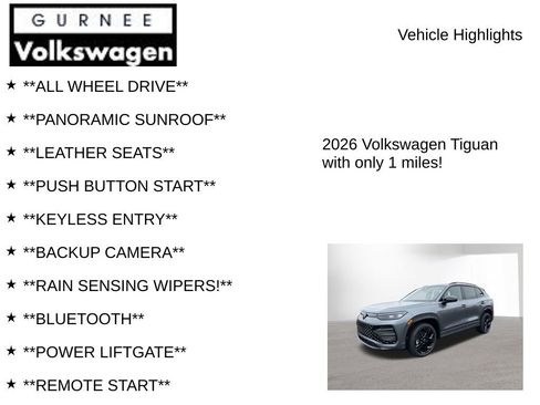 New 2026 Volkswagen Tiguan SE R-Line AWD/4WD image 7