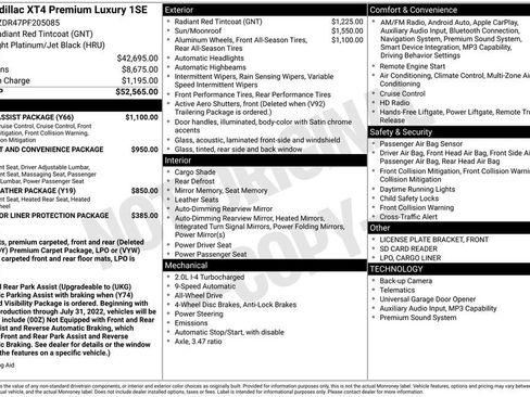 Used 2023 Cadillac XT4 Premium Luxury w/ Driver Assist Package image 35