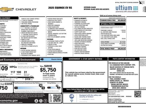 Used 2025 Chevrolet Equinox EV RS image 3