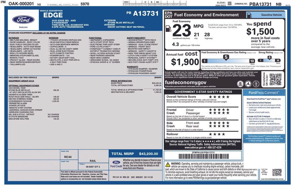 Used 2023 Ford Edge SEL w/ Convenience Package AWD/4WD image 39