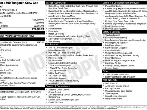New 2026 RAM 1500 Tungsten AWD/4WD image 26