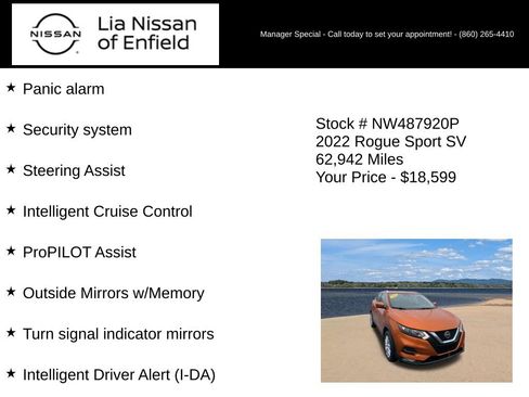 Used 2022 Nissan Rogue Sport SV w/ Technology Package AWD/4WD image 20
