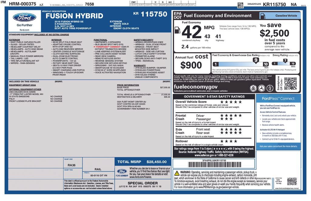 Used 2019 Ford Fusion SE FWD image 9