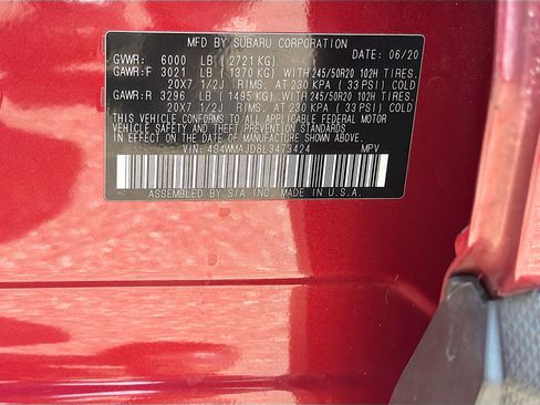 Used 2020 Subaru Ascent Limited w/ Popular Package #2A image 43