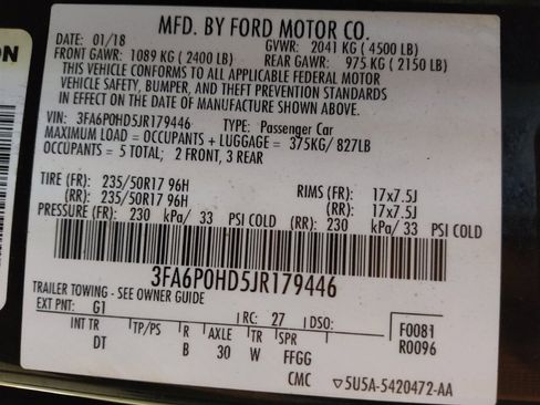 Used 2018 Ford Fusion SE w/ Fusion SE Technology Package FWD image 33