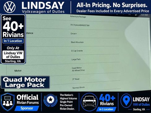 Used 2022 Rivian R1T Adventure AWD/4WD image 24