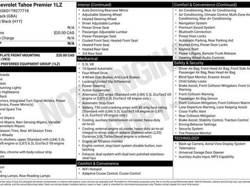 Used 2026 Chevrolet Tahoe Premier AWD/4WD image 19