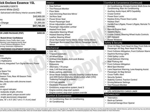 Used 2024 Buick Enclave Essence w/ LPO, Floor Liner Package image 12