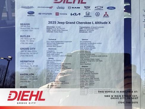 Used 2025 Jeep Grand Cherokee L Altitude image 16