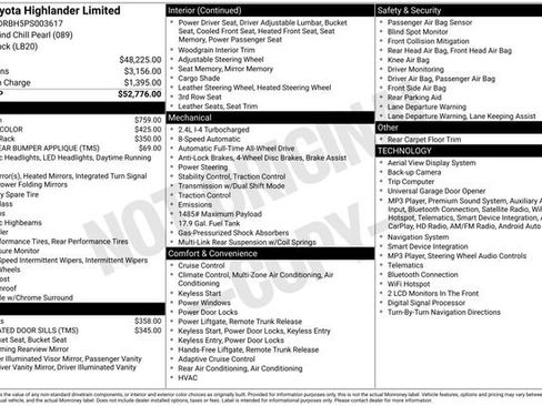 Used 2023 Toyota Highlander Limited AWD/4WD image 33