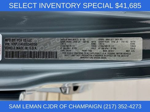 New 2025 Jeep Gladiator Sport image 29