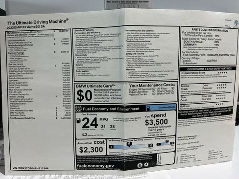 Used 2023 BMW X3 xDrive30i w/ Premium Package w/ZPA image 51