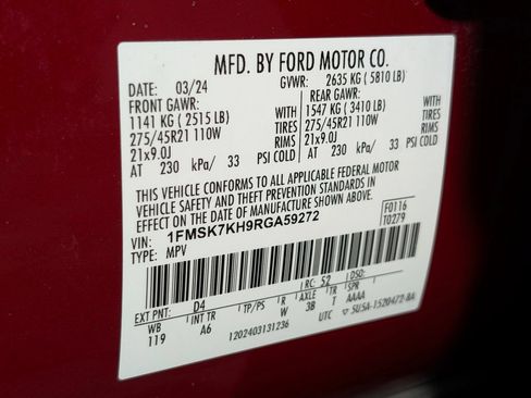 Certified 2024 Ford Explorer ST-Line w/ Class IV Trailer Tow Package RWD image 29