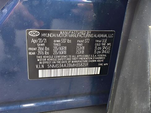 Used 2021 Hyundai Santa Fe SEL w/ Convenience + Premium Package image 22