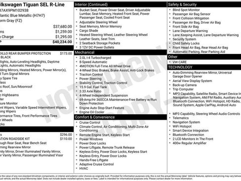 Certified 2023 Volkswagen Tiguan SEL R-Line AWD/4WD image 39
