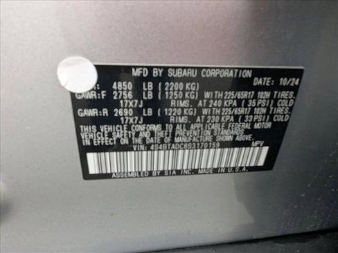 Certified 2025 Subaru Outback Premium image 23