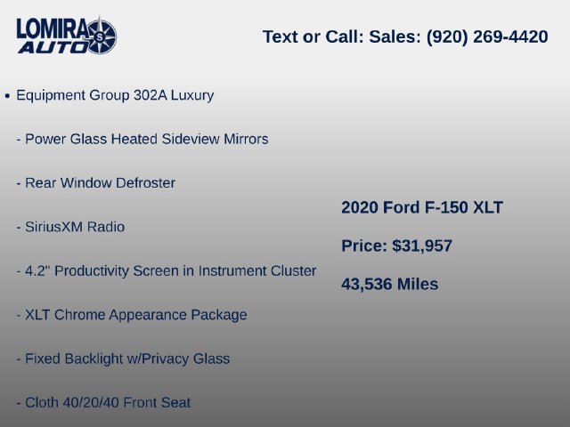 Used 2020 Ford F150 XLT w/ Equipment Group 302A Luxury AWD/4WD image 6