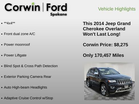 Used 2014 Jeep Grand Cherokee Overland image 6