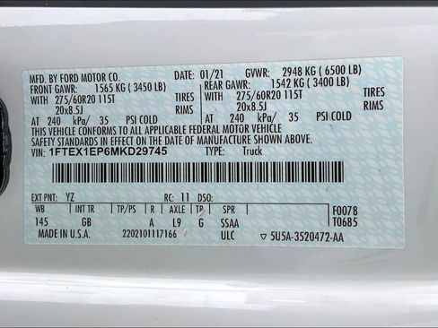 Used 2021 Ford F150 XL w/ Equipment Group 101A High image 33